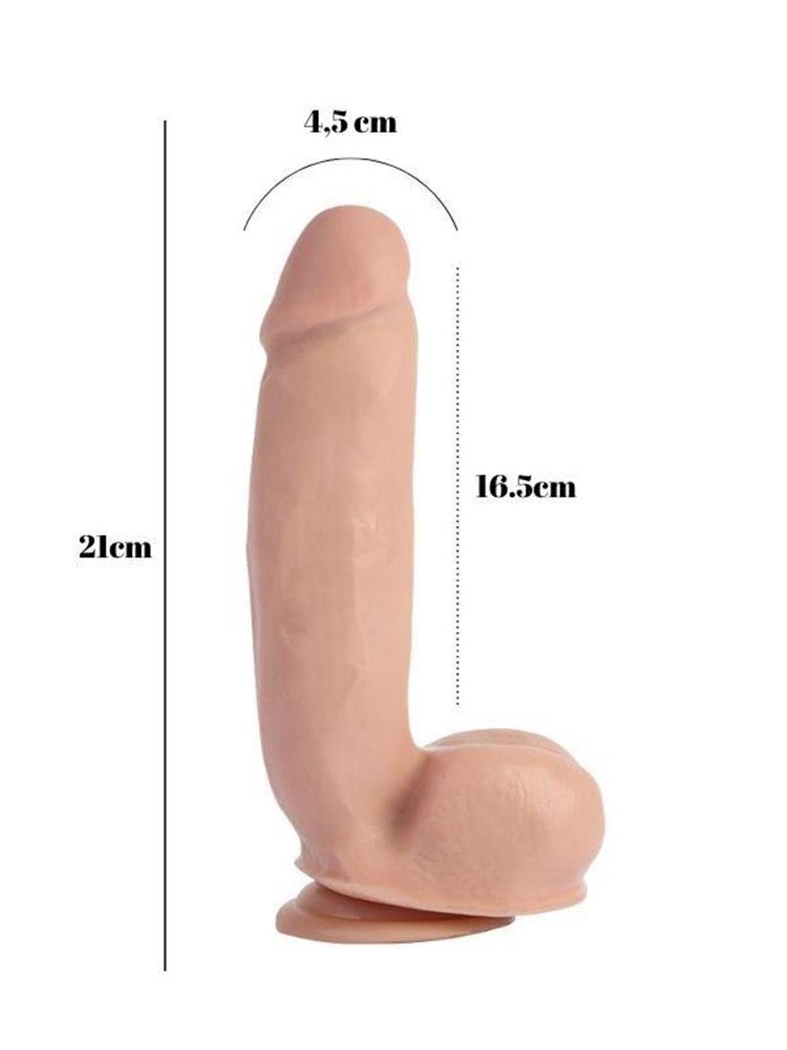 Realistik DildolarLuxerosshopRealistik DildolarCensanyeniC-CH7803.Luxerosshop Sensualism 21cm Kıkırdaklı Gerçekçi Dildo