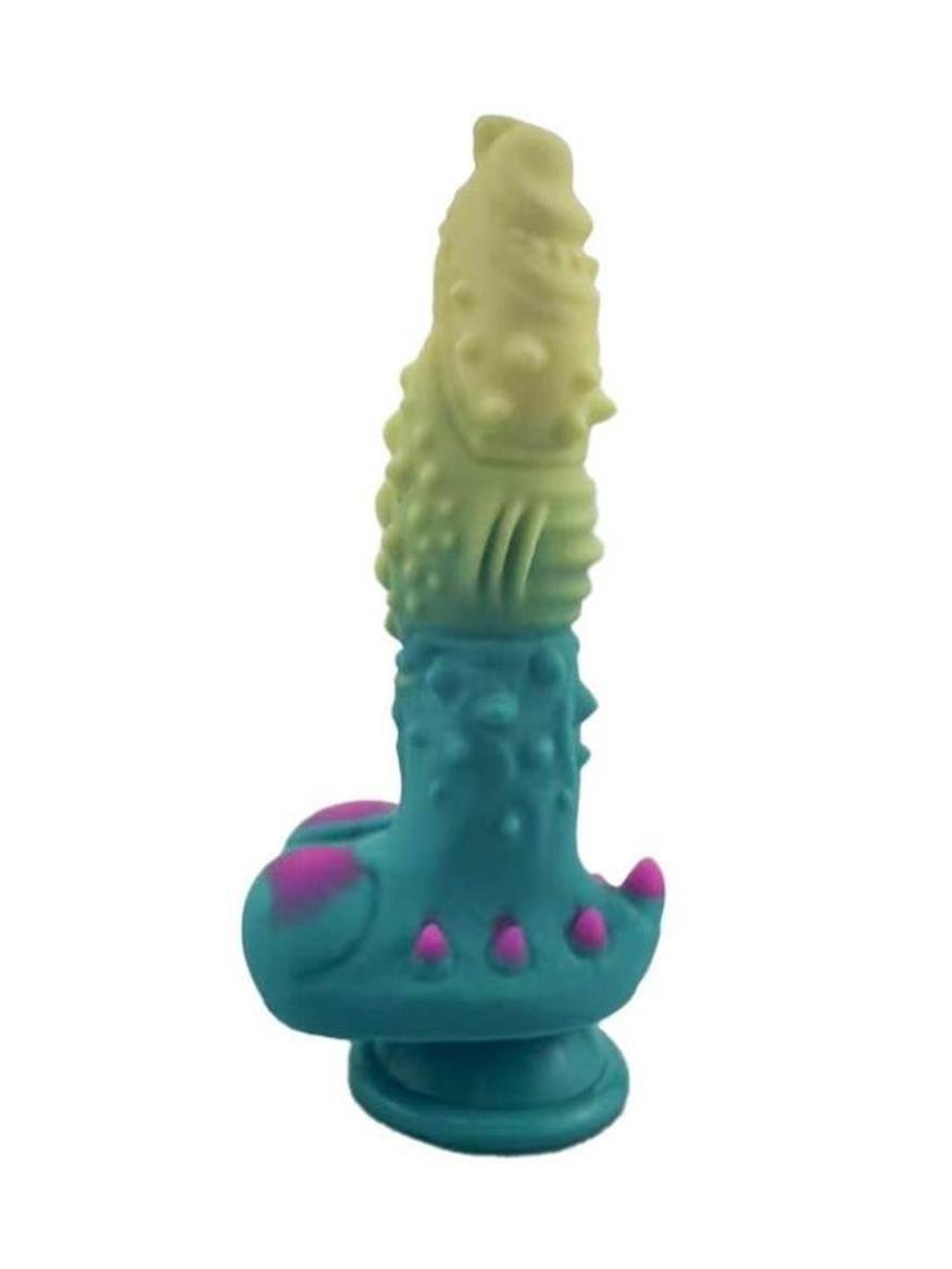 ERKEKLERE ÖZEL ÜRÜNLERLuxerosshopERKEKLERE ÖZEL ÜRÜNLERCensanyeniC-7416.Luxerosshop Yeşil Mavi Canavar Dildo Model 2