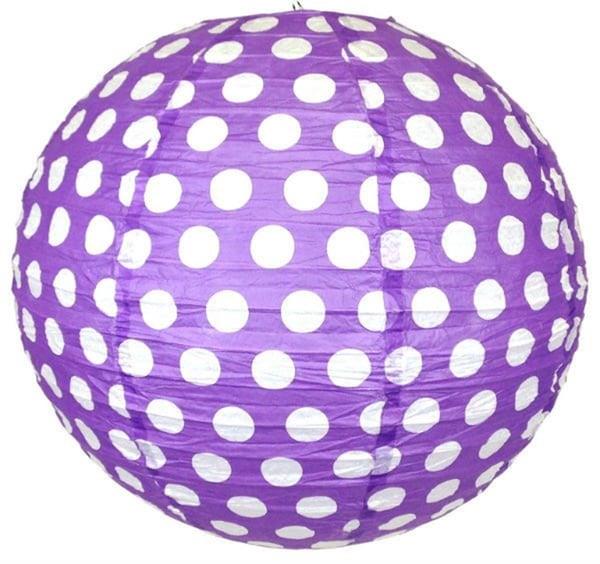 Dekor SüslerFener Süs Mor Puantiyeli 30cm