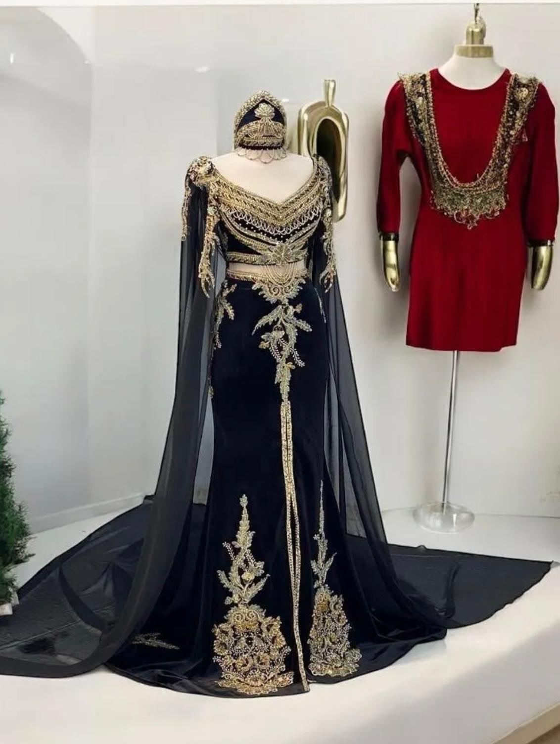SİYAH HİNT MODEL KAFTAN