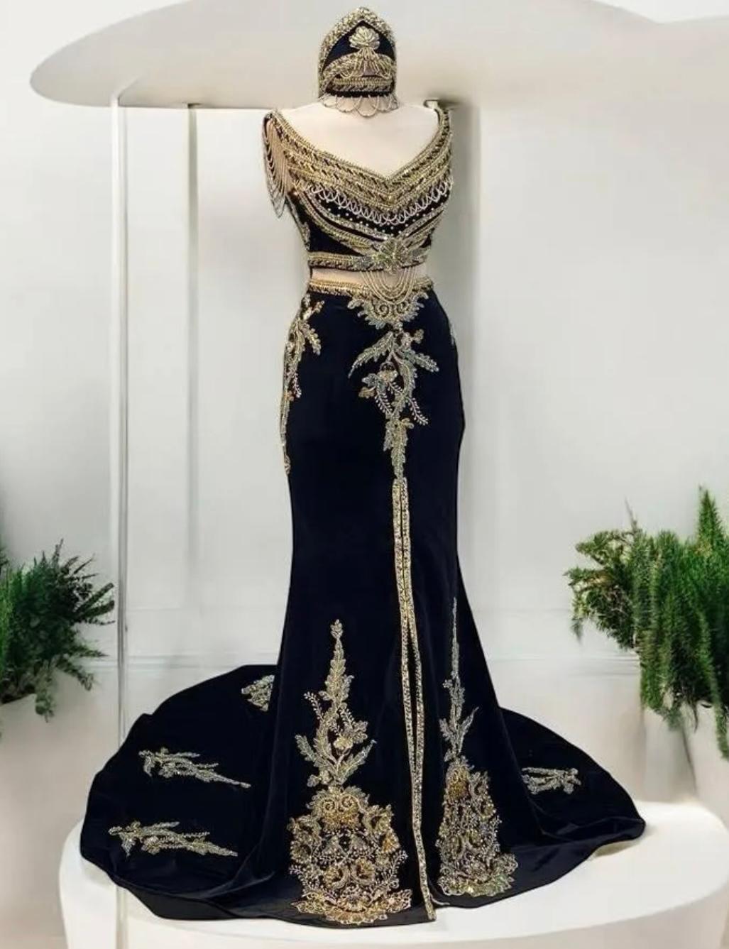 SİYAH HİNT MODEL KAFTAN