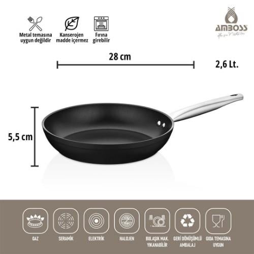 Amboss Dark Granit Tava 28 cm