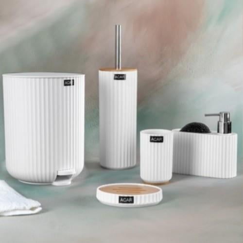 Aria Stria 5 Parça Banyo Seti - Beyaz