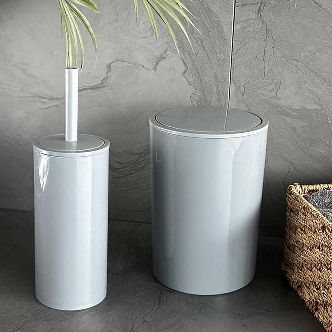 Bathroom SetFlores 2 Li Banyo Seti - Gri