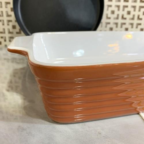 Rossallini Dikdörtgen Fırın Kabı 33x23 cm - Kiremit