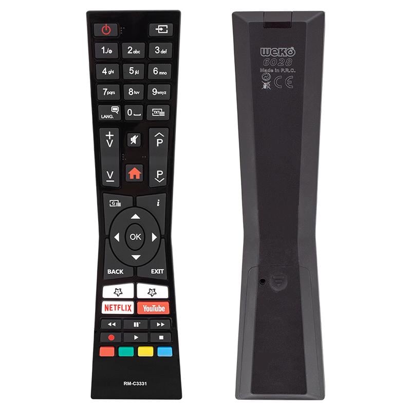 -VESTEL-JVC RM-C3331 NETFLIX-YOUTUBE TUŞLU LCD-LED TV KUMANDA (5110)