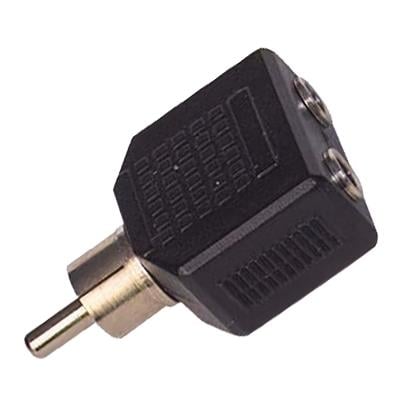 1 RCA ERKEK / 3.5 MM STEREO 2 DİŞİ ÇEVİRİCİ JACK (5110)