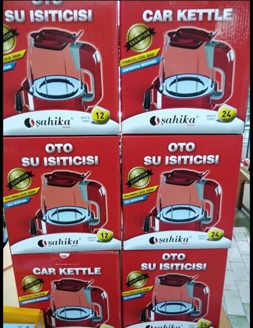 12V OTOMATİK ARAÇ OTO KETTLE SU ISITICISI ÇAKMAKLIK FİŞLİ (5110)