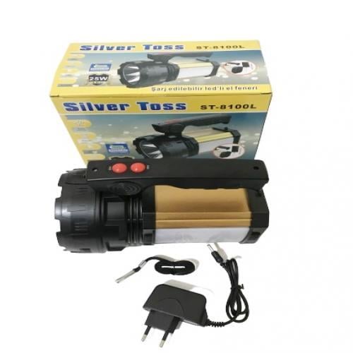 25w Şarj Edilebilir Ledli El Feneri Usb Çıkışlı (5110)