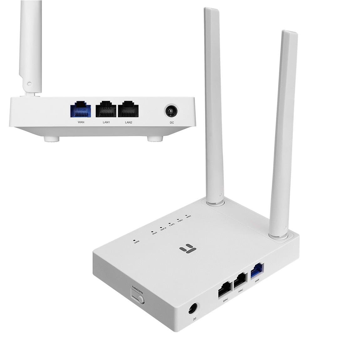 300MBPS 2.4GHZ 1*WAN+2*LAN 2*5DBI ANTEN AP+REPEATER+WISP SMART KABLOSUZ ROUTER (5110)