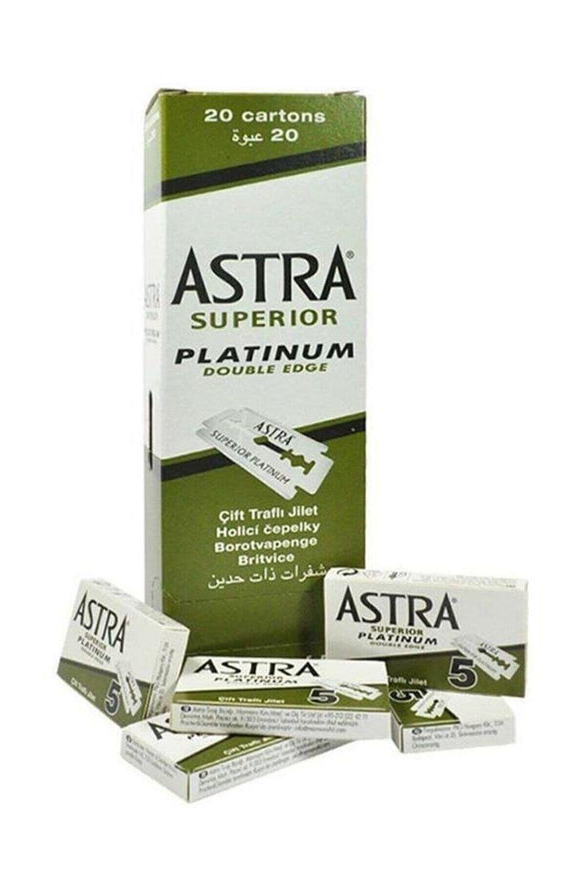 ASTRA JİLET YEŞİL 1 KUTU İÇİNDE 20 KÜÇÜK PAKET VE HER PAKETTE 5 JİLET VAR -  TOPLAM 100 JİLET (5110)