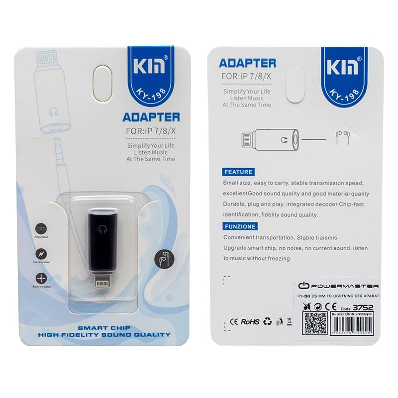 AUX 3.5 MM TO LIGHTNING OTG APARAT (5110)