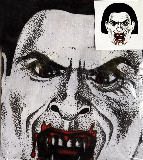 BFS     Yüze Yapışan Kafaya Tam Geçmeli Streç Kanlı Vampir Maske Bez Maske Model 2-2