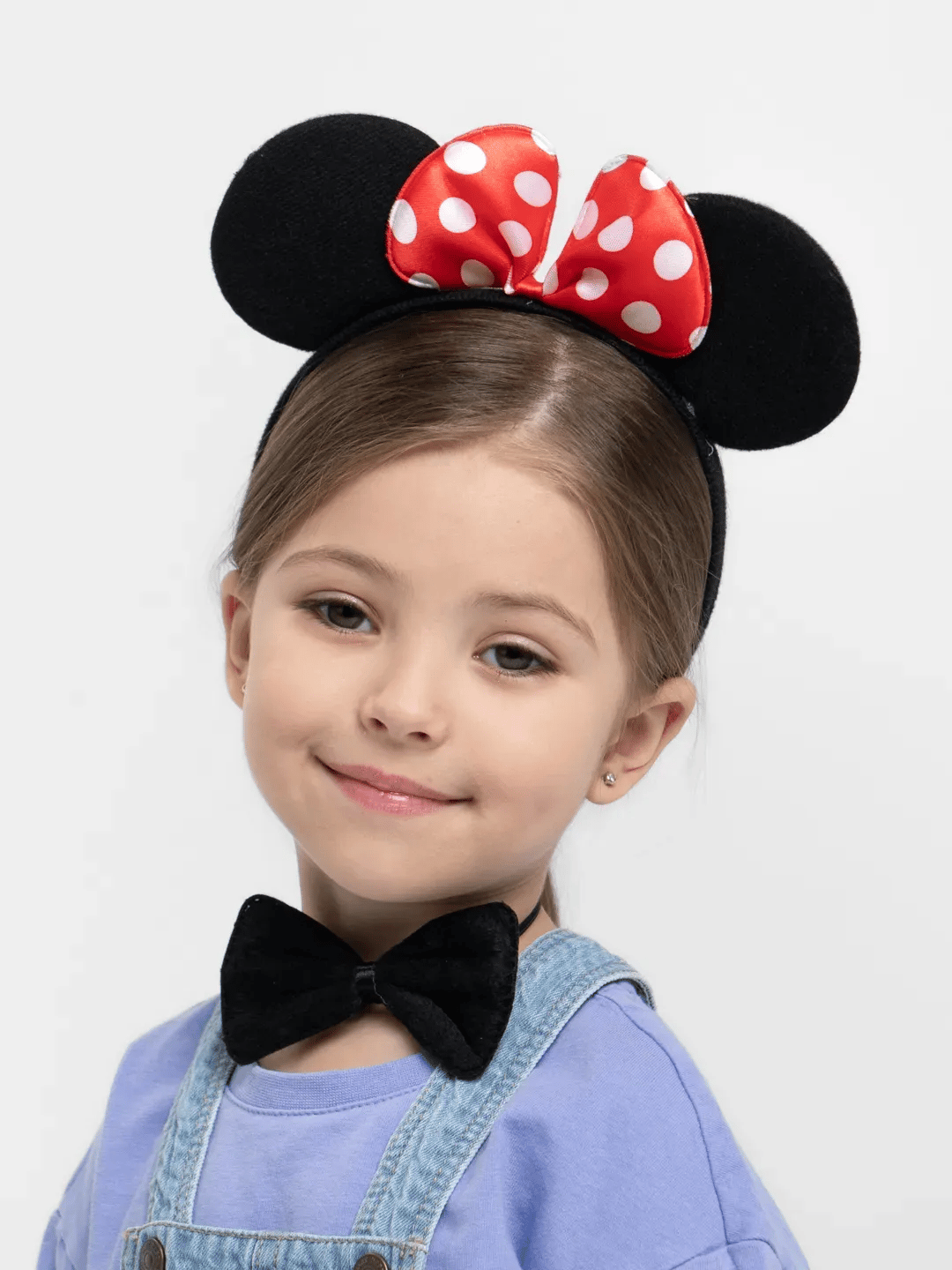 BFS     Minnie Mouse Kostüm Seti Taç Kuyruk Papyon Gösteri Seti