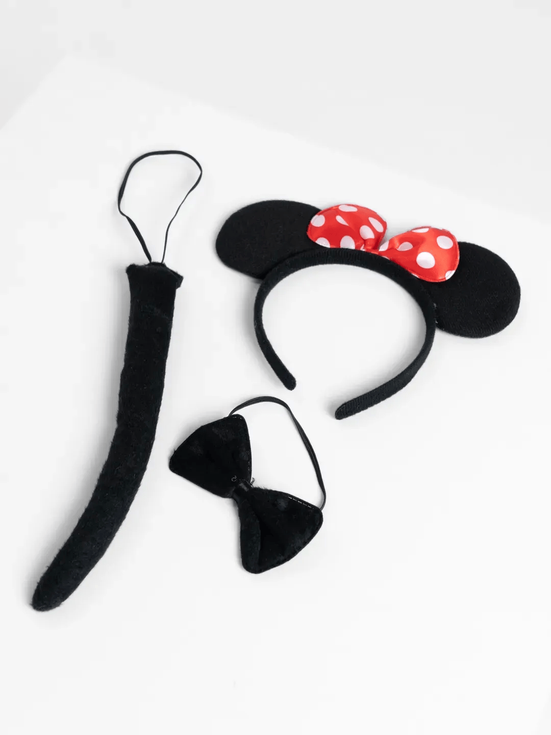 BFS     Minnie Mouse Kostüm Seti Taç Kuyruk Papyon Gösteri Seti