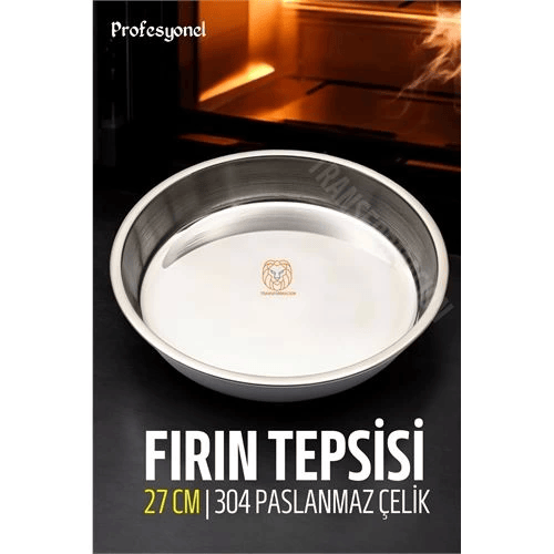 BFS Çelik Fırın Tepsisi 27 cm 304 Paslanmaz Çelik