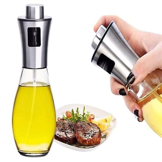 Çok Amaçlı Spreyli Sızdırmaz Cam Şişe Yağdanlık Limon Sirke Sos Püskürtücü Dağıtıcı Sprey (5110)