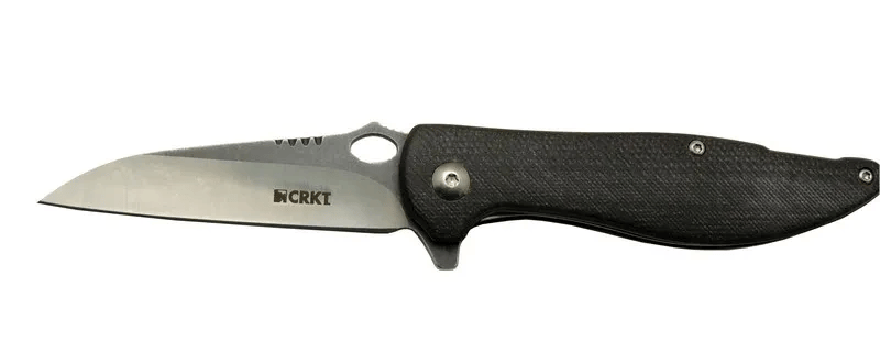 Crkt Lotus 1265 Bk Siyah Kamp / Outdoor Çakı 18cm - Yarı Otomatik, Kemerlikli, Kutulu