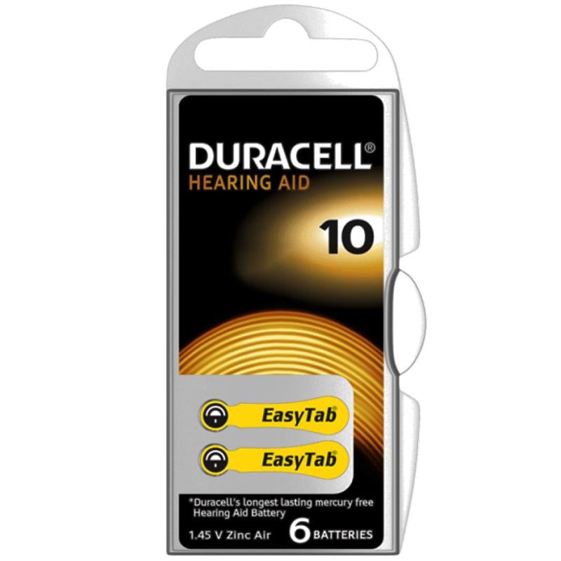 DURACELL 10 NO KULAKLIK PİLİ 6LI PAKET (5110)