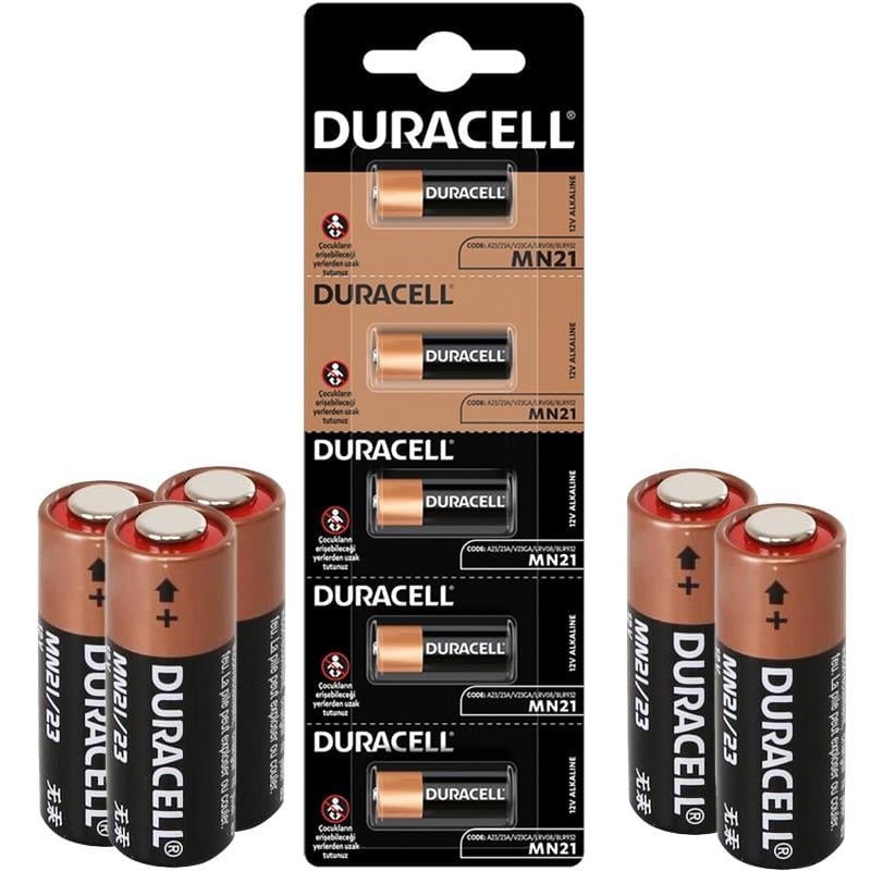 DURACELL LİTYUM MN21 PİL 5Lİ PAKET (ALARM PİLİ 23A) (5110)