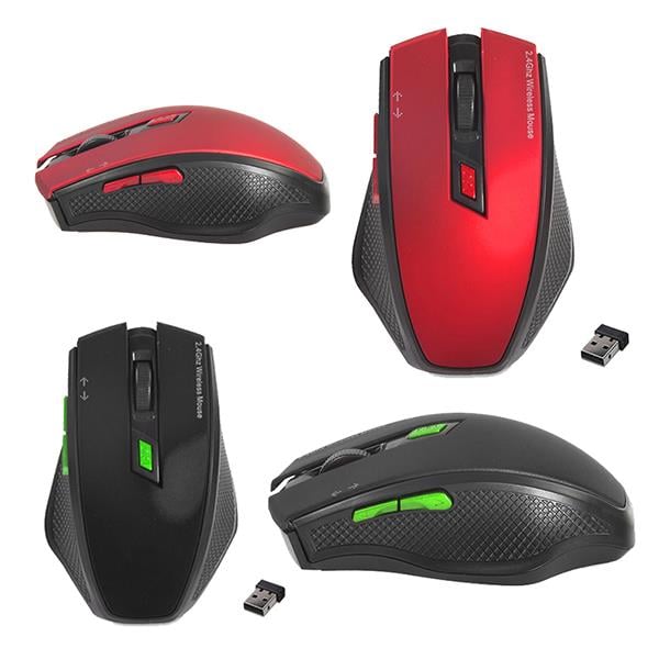 EVEREST SMW-777 USB 2.4GHZ OPTİK KABLOSUZ MOUSE (KIRMIZI*SİYAH) (5110)