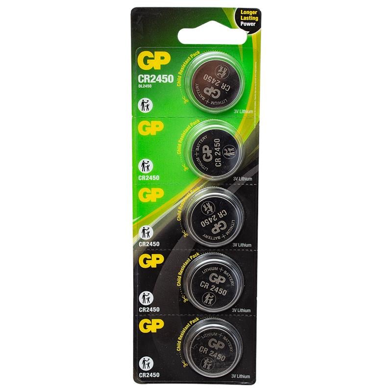 GP CR2450 3V LİTYUM PİL 5Lİ PAKET (5110)