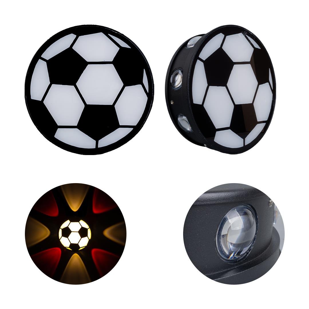 GÜN IŞIĞI - KIRMIZI FUTBOL TOPU DEKORATİF LED DUVAR APLİK (5110)