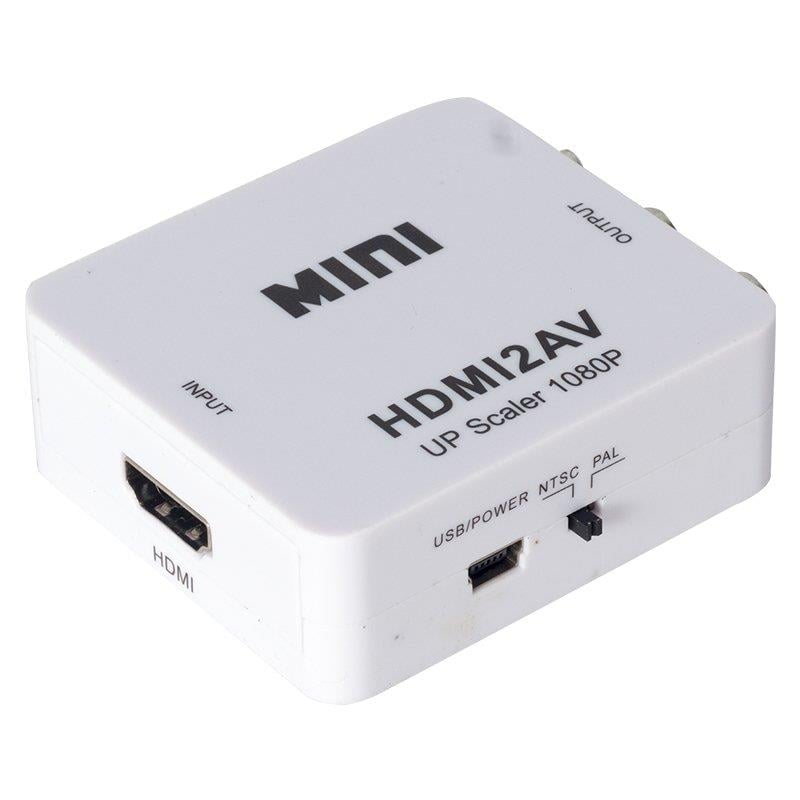 HDMI TO RCA ÇEVİRİCİ CONVERTER MİNİ MODEL PLASTİK KASA 1920X1080 (5110)
