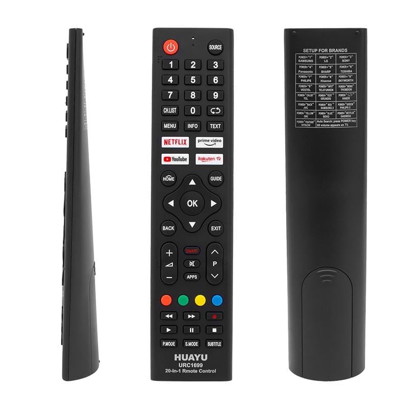 HUAYU KL URC1699 20 IN 1 NETFLIX- YOUTUBE- PRIME VIDEO TUŞLU UNIVERSAL LCD-LED TV KUMANDA (5110)