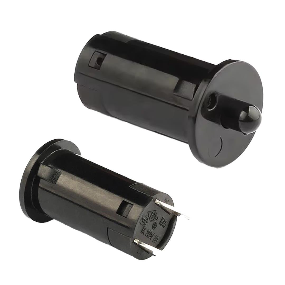 IC-187A KAPAK SWİTCH Ø12MM (NC) NORMALDE KAPALI KONTAK PBS-25B SİYAH (5110)