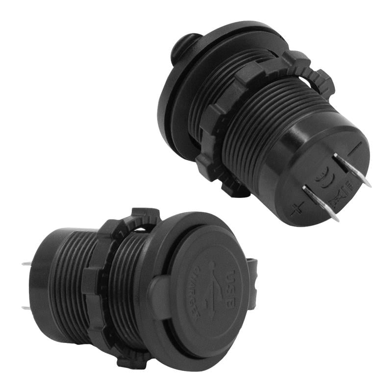 IC-266C PANO TİPİ USB 8-32V GİRİŞ 5V 1A / 5V 2.1A ÇIKIŞ KULAKSIZ 30MM USB (5110)