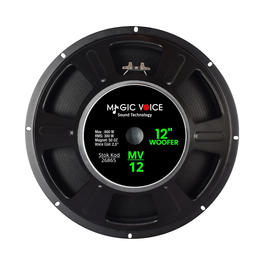 MAX 600W / RMS 300 WATT 12 30 CM WOOFER YEDEK HOPARLÖR MV-12 (5110)