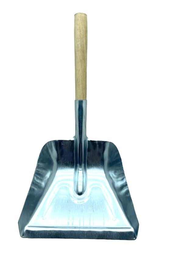 METAL BÜYÜK - GENİŞ GALVANİZ FARAŞ KÜREK AHŞAP SAPLI (5110)