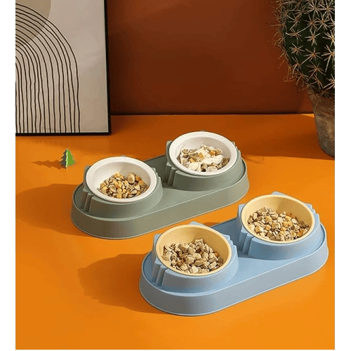 Mikopet Çift Bölmeli Mama ve Su Kabı