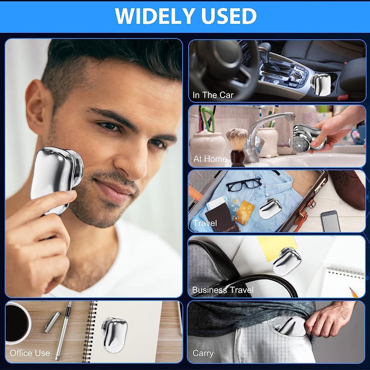Mini Shaver Sıfır Sakal Taşınabilir Şarjlı Tıraş Makinesi IPX6 Korumalı  (5110)