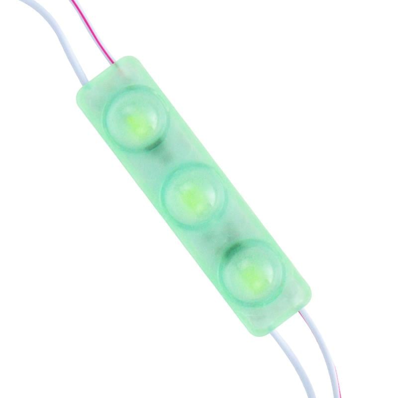 MODÜL LED 12V 1.5W YEŞİL YANIP SÖNEN PARLAK TEK RENK 2835 69 X 16 MM IP65 160-180LM 160 DERECE (5110)