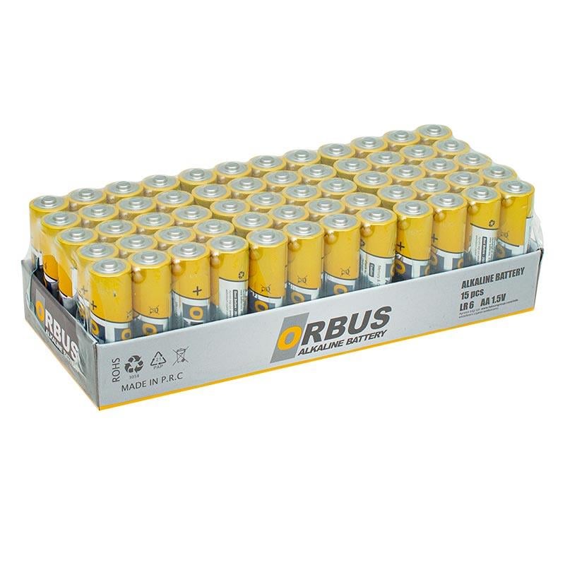 ORBUS AA ALKALİN KALEM PİL 60LI PAKET ORB-LR06 (5110)
