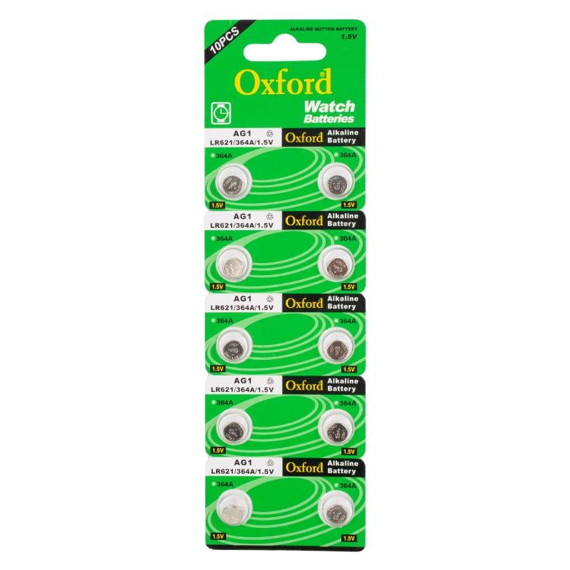 OXFORD AG1 LR621 ALKALİN SAAT PİLİ 10LU PAKET * TIANQIU (5110)