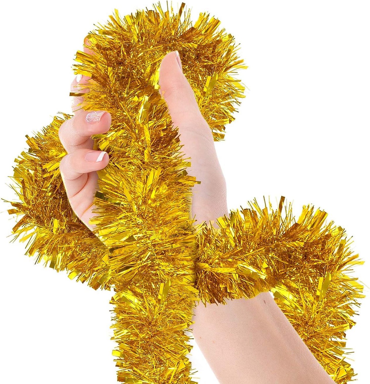 Parti İçin Sim Süs 2 Metre Uzunluk 8 cm Genişlik Altın Renk İthal (5110)