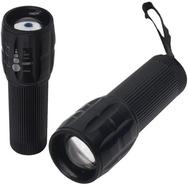 POWER LEDLİ PİLLİ ZOOMLU+FLASH ÖZELLİKLİ EL FENERİ (5110)