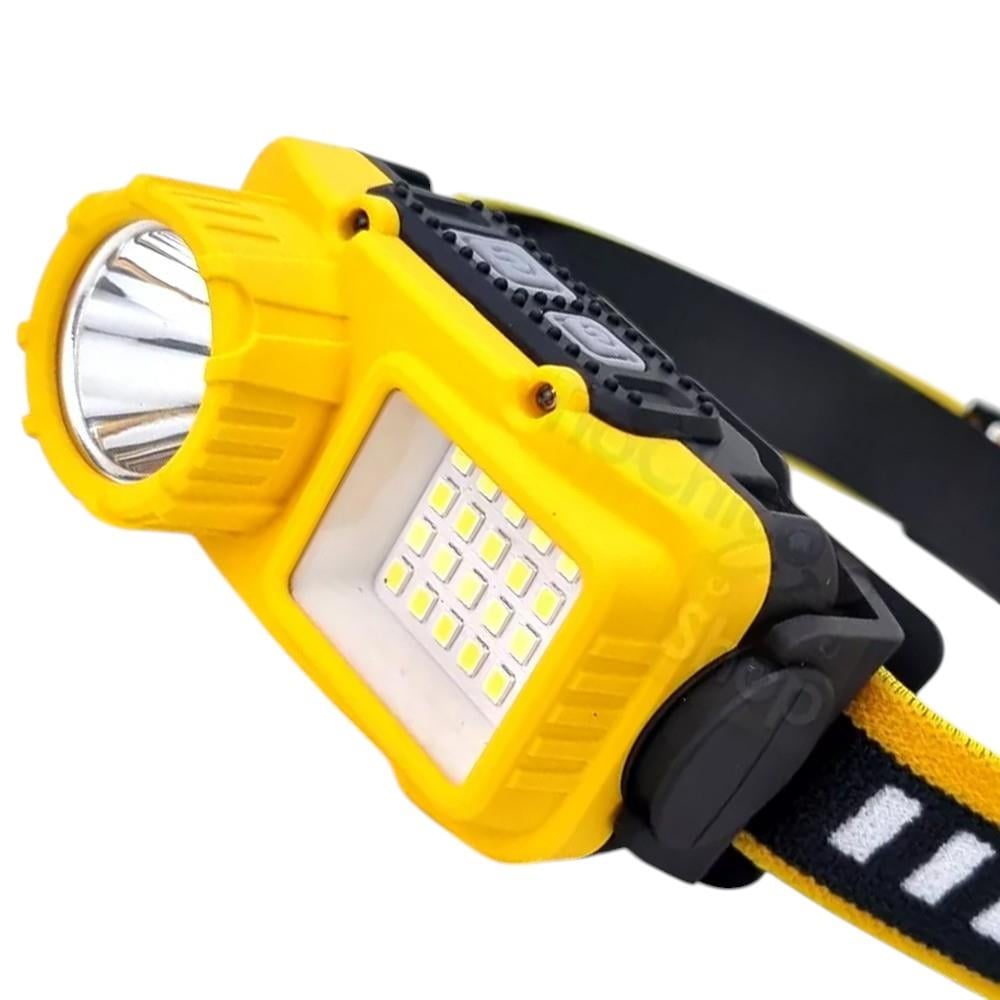 SARI 10 WATT SENSÖRLÜ 1 LED 24 SMD LED 11 IŞIK MODLU KAFA LAMBASI (5110)