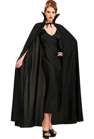 Siyah Renk Yakalı Halloween Pelerini 120 cm (5110)