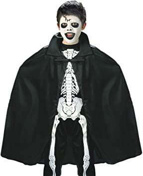 Siyah Renk Yakalı Halloween Pelerini 90 cm (5110)