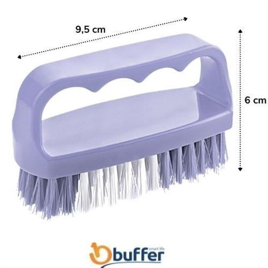 Tutamaçlı Plastik Pratik Tırnak ve Kıyafet Yaka Temizlik Fırçası- TP-113 (5110)