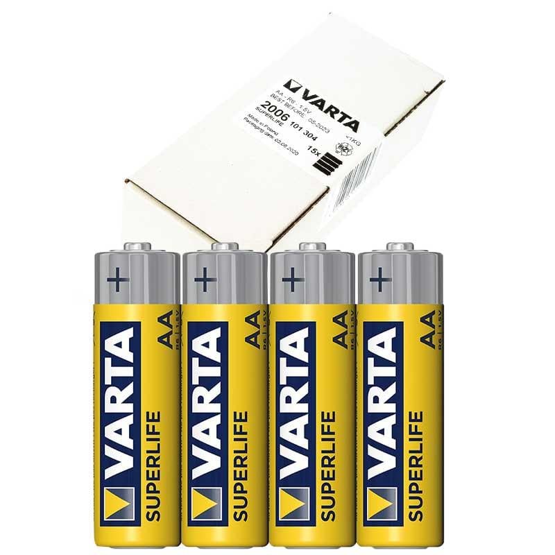 VARTA SUPERLIFE ÇİNKO AA KALEM PİL 60LI PAKET FİYAT (5110)