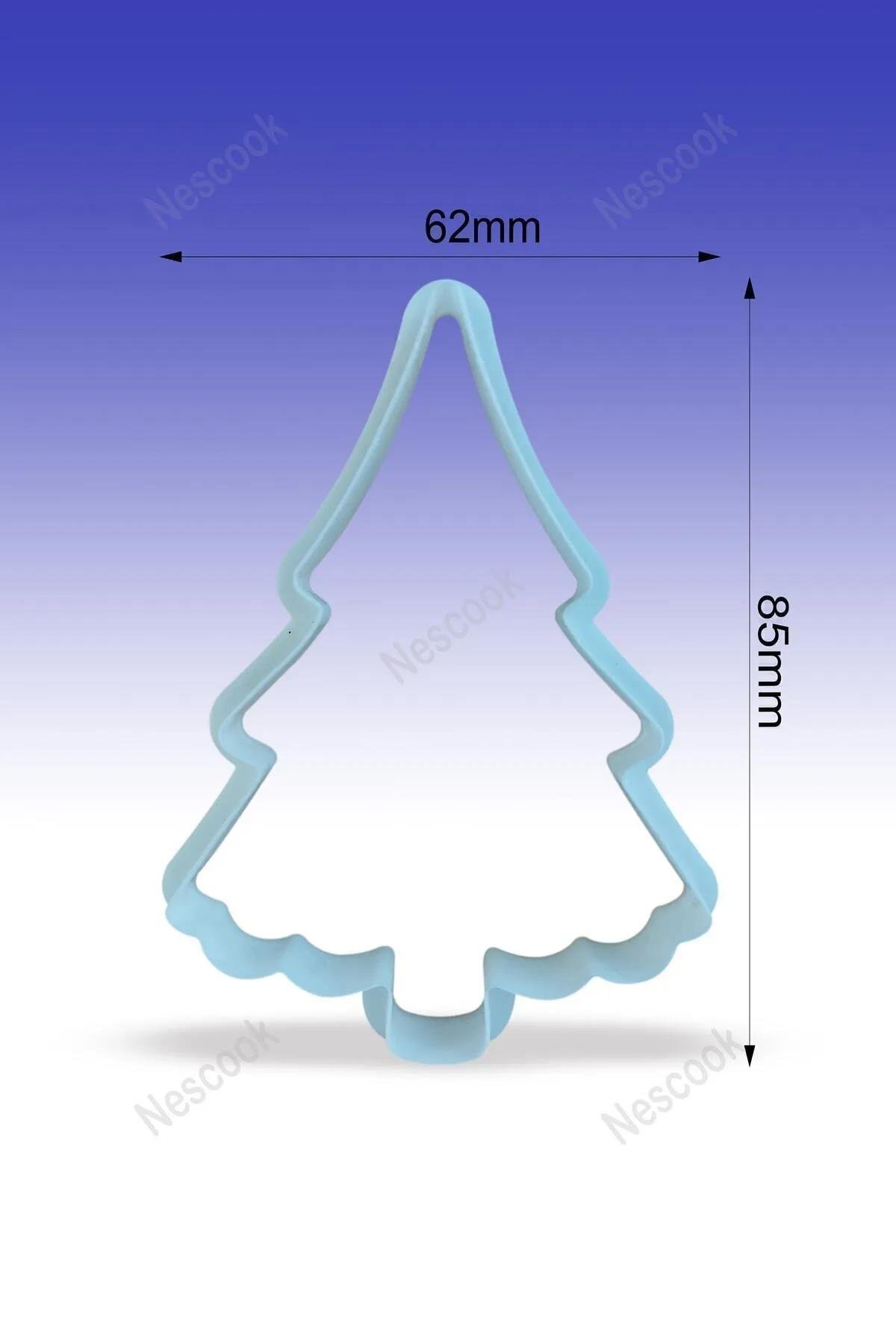 6'lı Christmas Kurabiye Kalıbı / Noel Baba Kardan Adam Yılbaşı Ağacı Geyiği Ev Adam Ginger