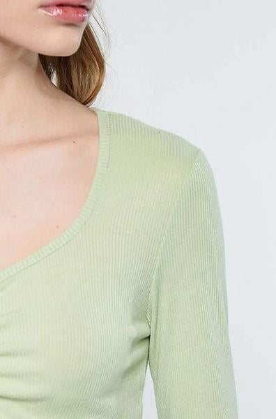 MV ORJ LİMON KÜFÜ CROP BODY T-SHIRT