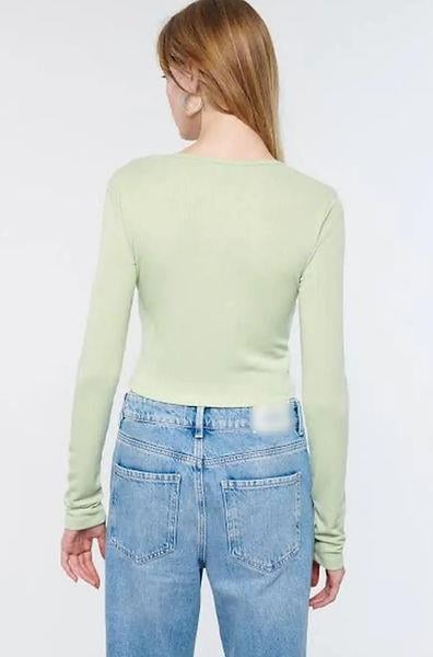 MV ORJ LİMON KÜFÜ CROP BODY T-SHIRT