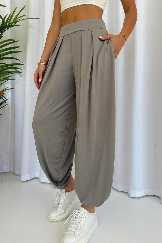 OYSHO MODEL GRİ KOMFORT DELUKS MODAL ŞALVAR PANTOLON