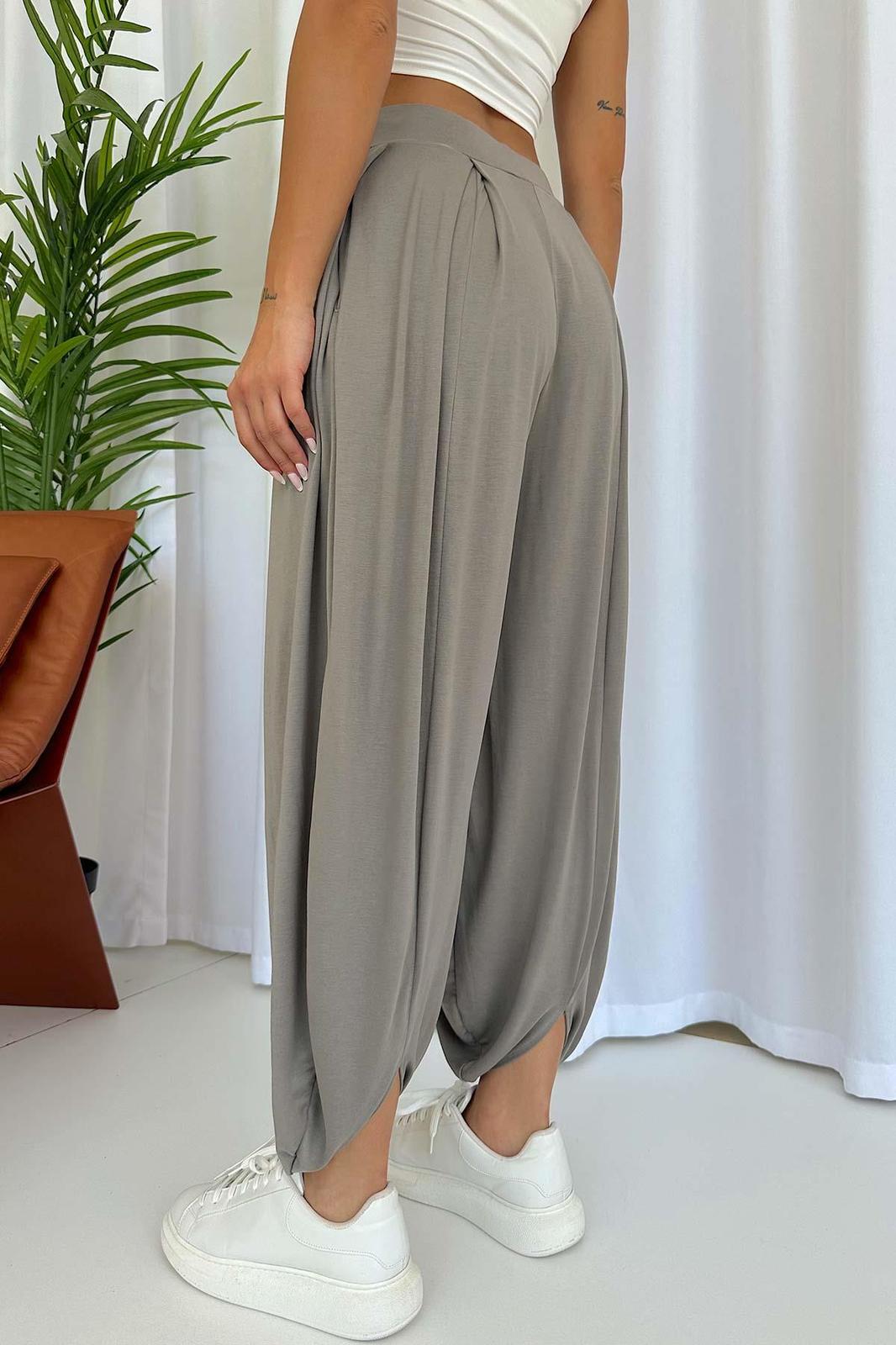 OYSHO MODEL GRİ KOMFORT DELUKS MODAL ŞALVAR PANTOLON